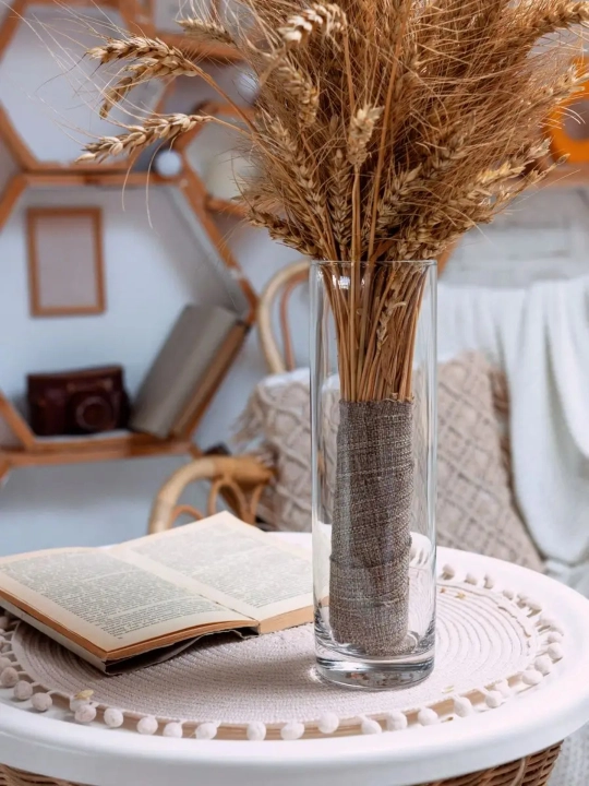 Pasabahce Flora shisha guldoni, 26.5 sm, 1 l, shaffof, quruq gullar va guldastalar uchun mo‘ljallangan