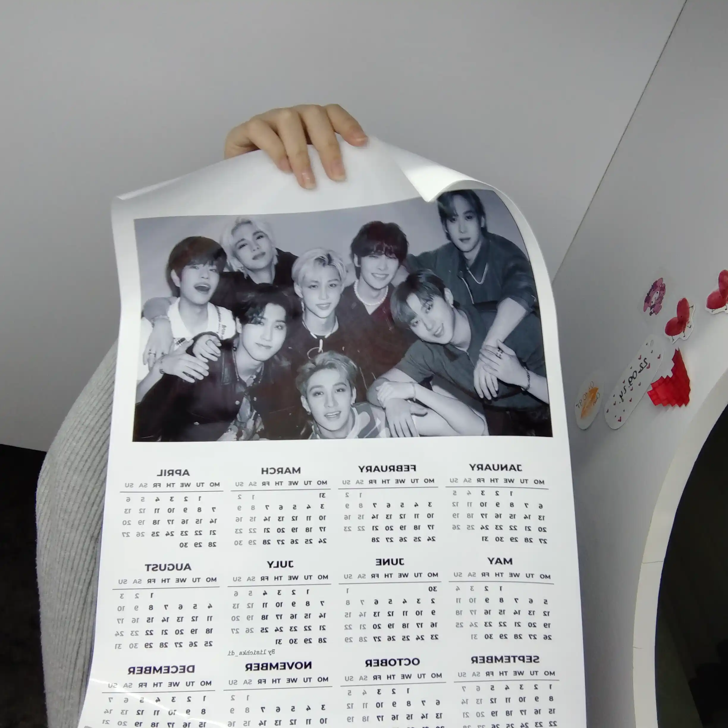 Настенный календарь, с группой StrayKids, 2025 года