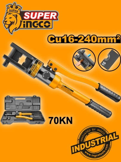 Обжимной инструмент гидравлический INGCO HHCT01240 70 кН