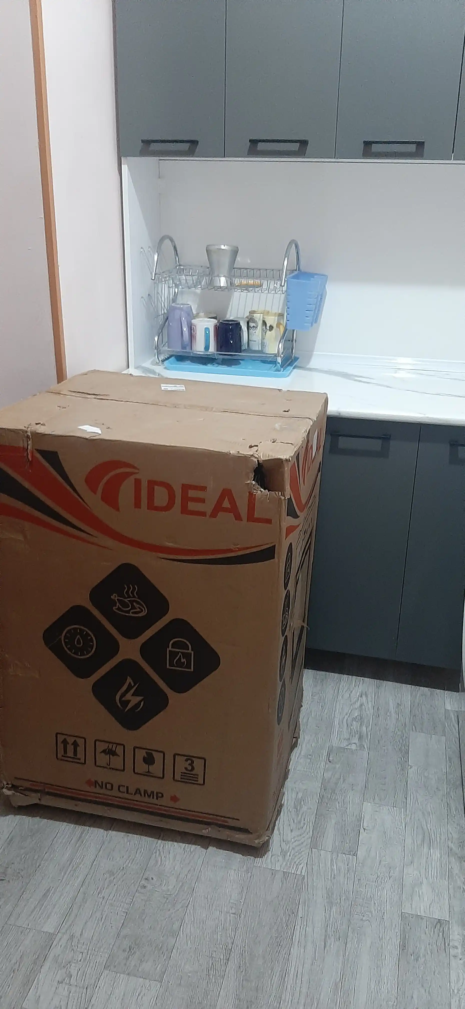 Gaz plita Ideal L115, 4 konforka, pech hajmi 65 litr, 60 * 60 sm