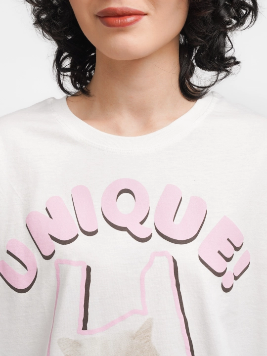 Женская oversize футболка Rubi&Jons — 100% мягкий хлопок, принт, унисекс модель
