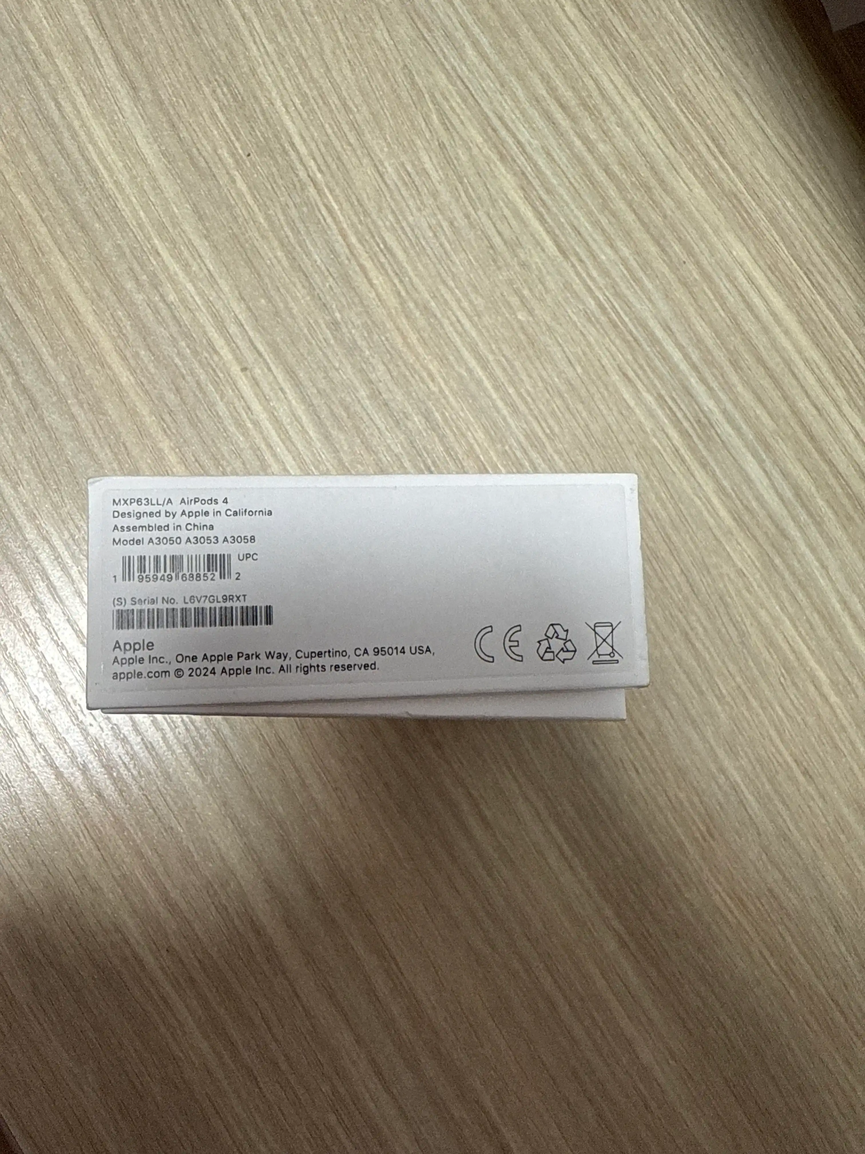 Simsiz quloqchinlar Apple AirPods 4 (2024) original