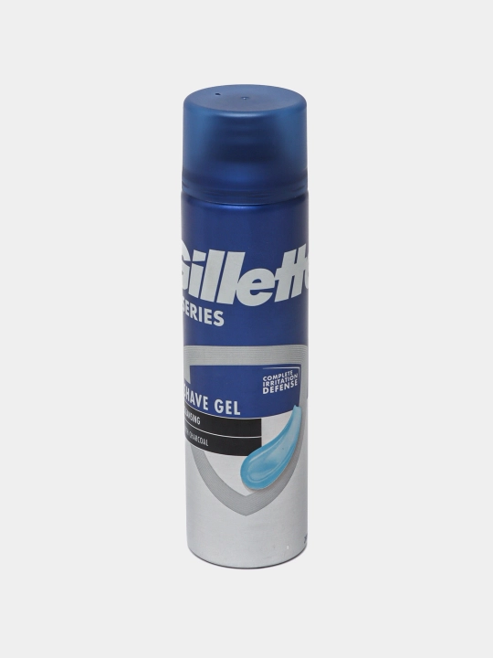 Гель для бритья Gillette Series Cleansing, очищающий, с углем, 200 мл