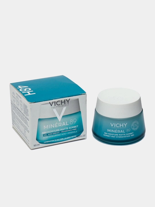 Матирующий гель-сорбет для лица Vichy Mineral, с увлажнением 48 ч, 50 мл