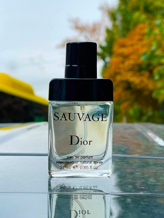 Erkaklar uchun parfyumlangan suvi, SAUVAGE DIOR, 24 ml mini atir probnic