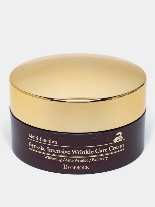Ilon zahar peptidi qo‘shilgan yuz kremi Deoproce Syn-ake Intensive Wrinkle Care Cream, 100 gr