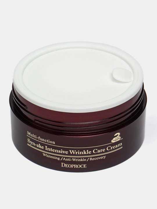 Ilon zahar peptidi qo‘shilgan yuz kremi Deoproce Syn-ake Intensive Wrinkle Care Cream, 100 gr