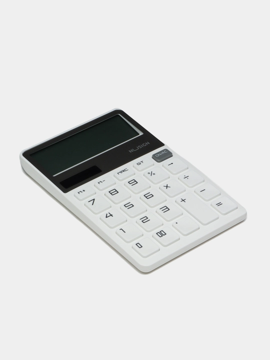 Калькулятор Nusing Deli NS042, 12-разрядный, белый , 163,3 × 106,3 × 20 мм - 