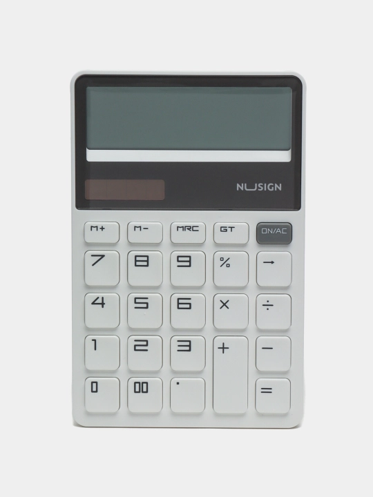 Калькулятор Nusing Deli NS042, 12-разрядный, белый , 163,3 × 106,3 × 20 мм