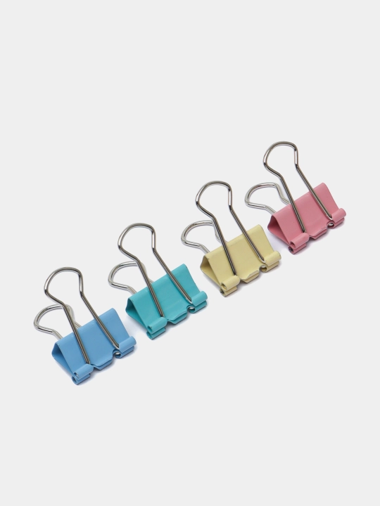 Deli E8555A qog‘oz qisqichlari, rangli, 19 mm, 40 dona