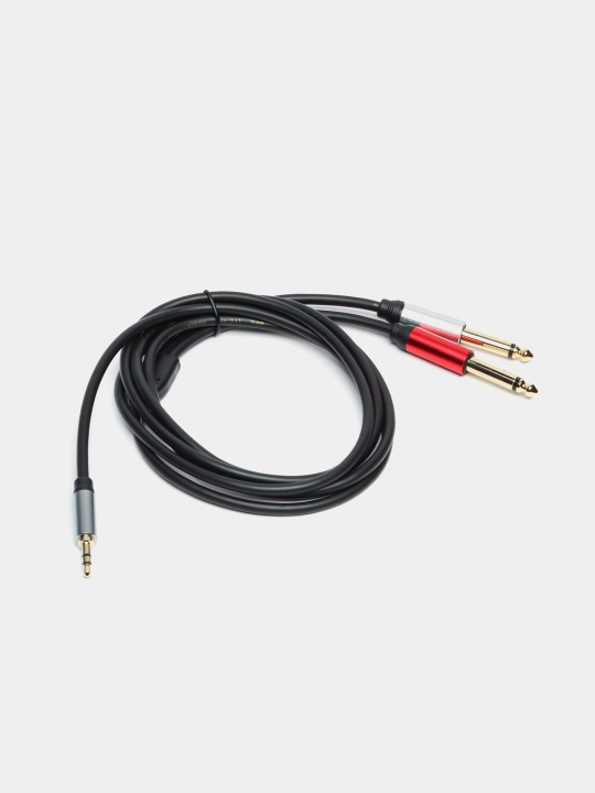 Mini-Jek 3.5 kabeli Stereo - 2 Jek 6.3 monо Ugreen, 1 m