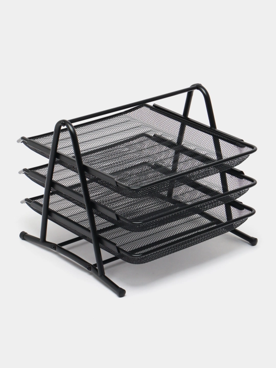 Deli E9181 metall gorizontal lotogi, 3 qavatli, 27,5 sm