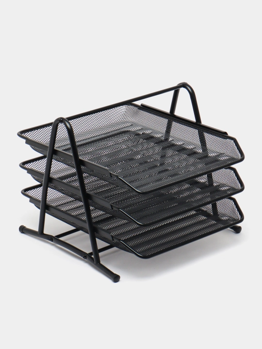 Deli E9181 metall gorizontal lotogi, 3 qavatli, 27,5 sm