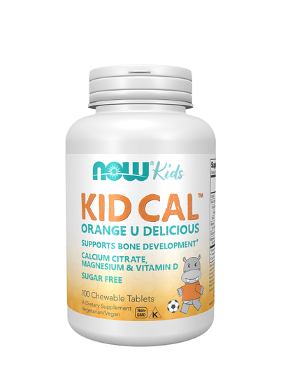 Now Foods Kid Cal, детский кальций, 100 жевательных таблеток для здоровых костей