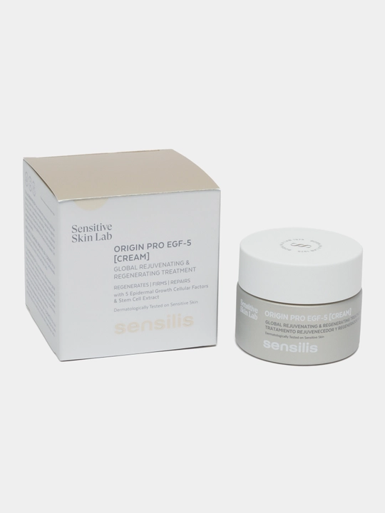 Sensilis Origin Pro EGF-5 ajinlarga qarshi yoshartiruvchi yuz kremi, 50 ml