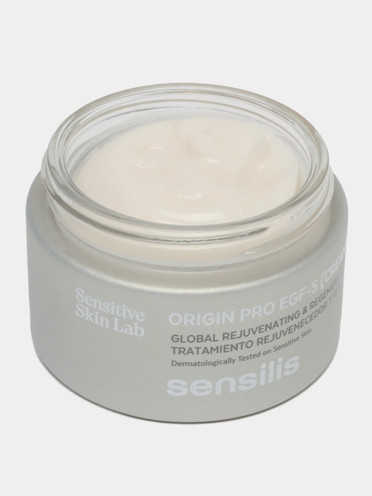 Sensilis Origin Pro EGF-5 ajinlarga qarshi yoshartiruvchi yuz kremi, 50 ml