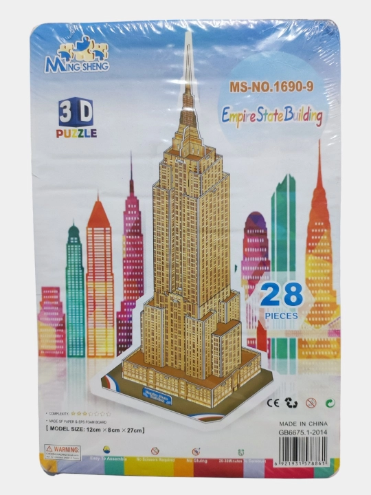3D конструктор, картонный, дома, головоломка