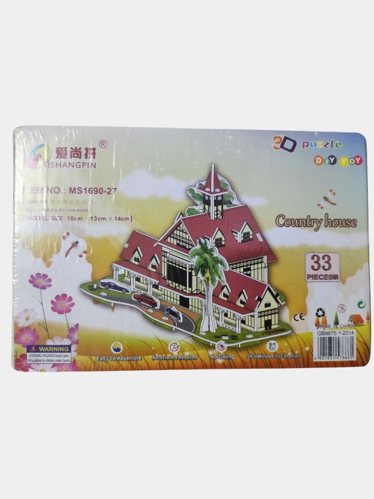 3D konstruktor, uy qurish, boshqotirma