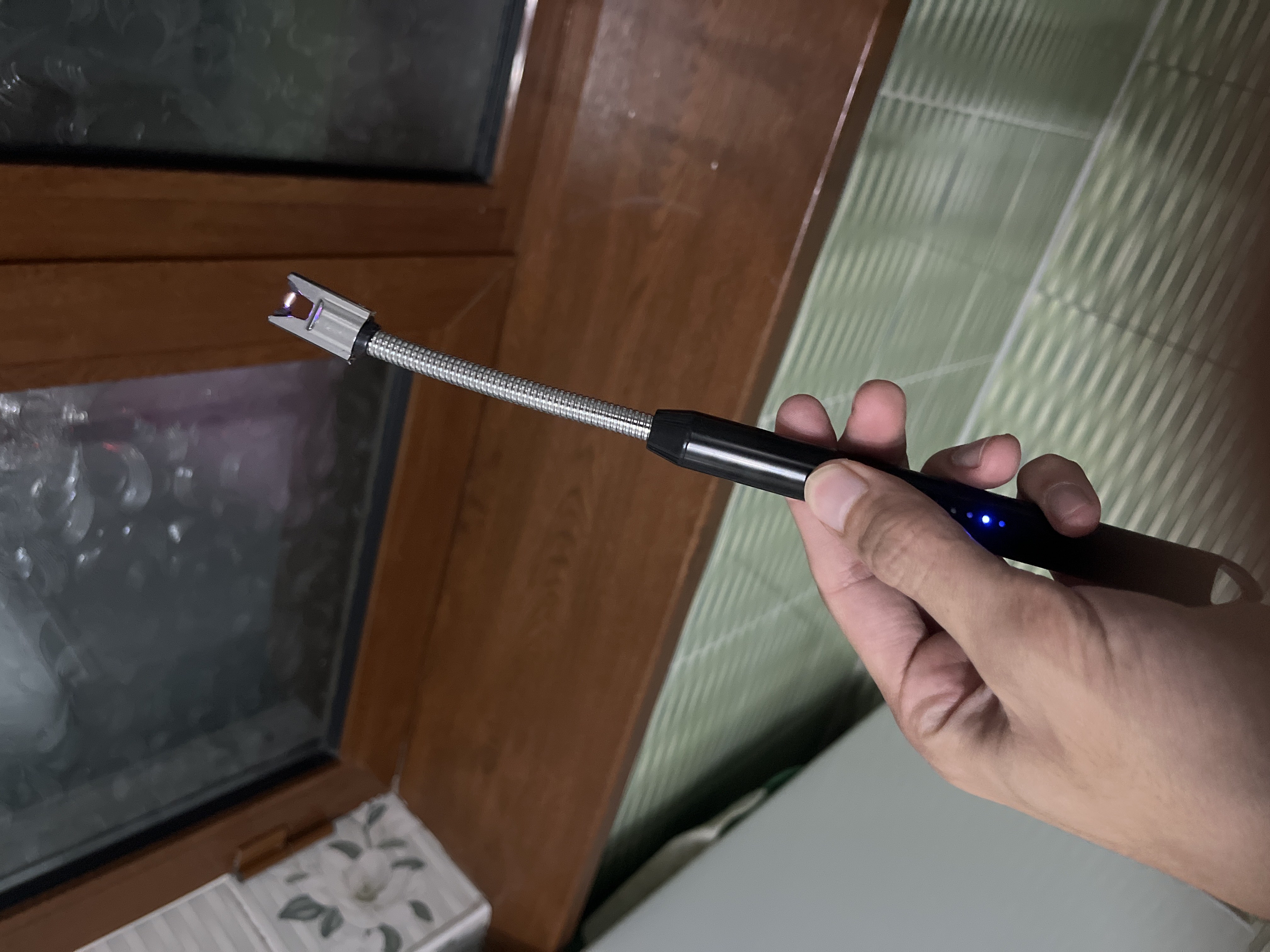 Plita va shamlar uchun oshxona elektron yondirgichi, USB orqali quvvatlanadi, 360 daraja