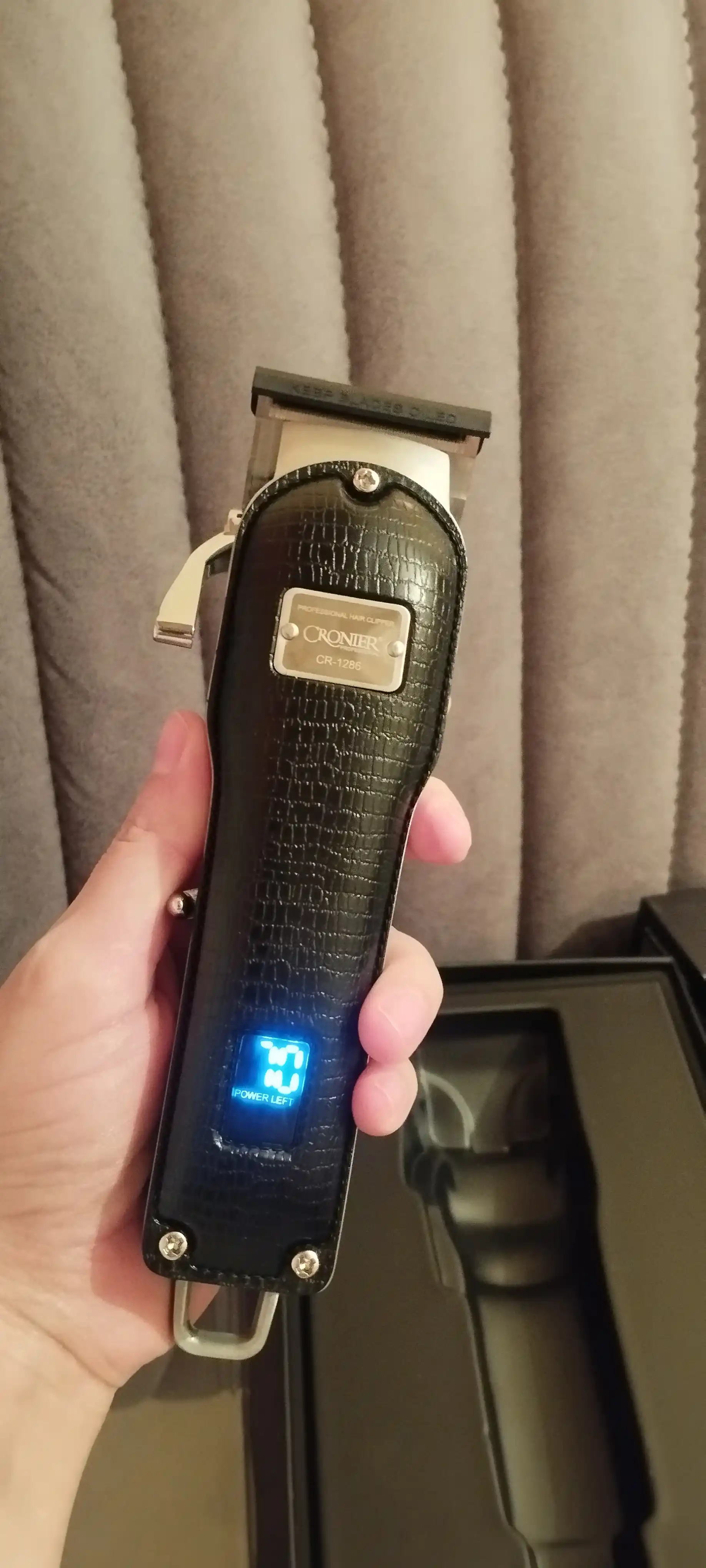 Профессиональная машинка для стрижки волос Cronier, триммер 6500 RPM, 6 насадок