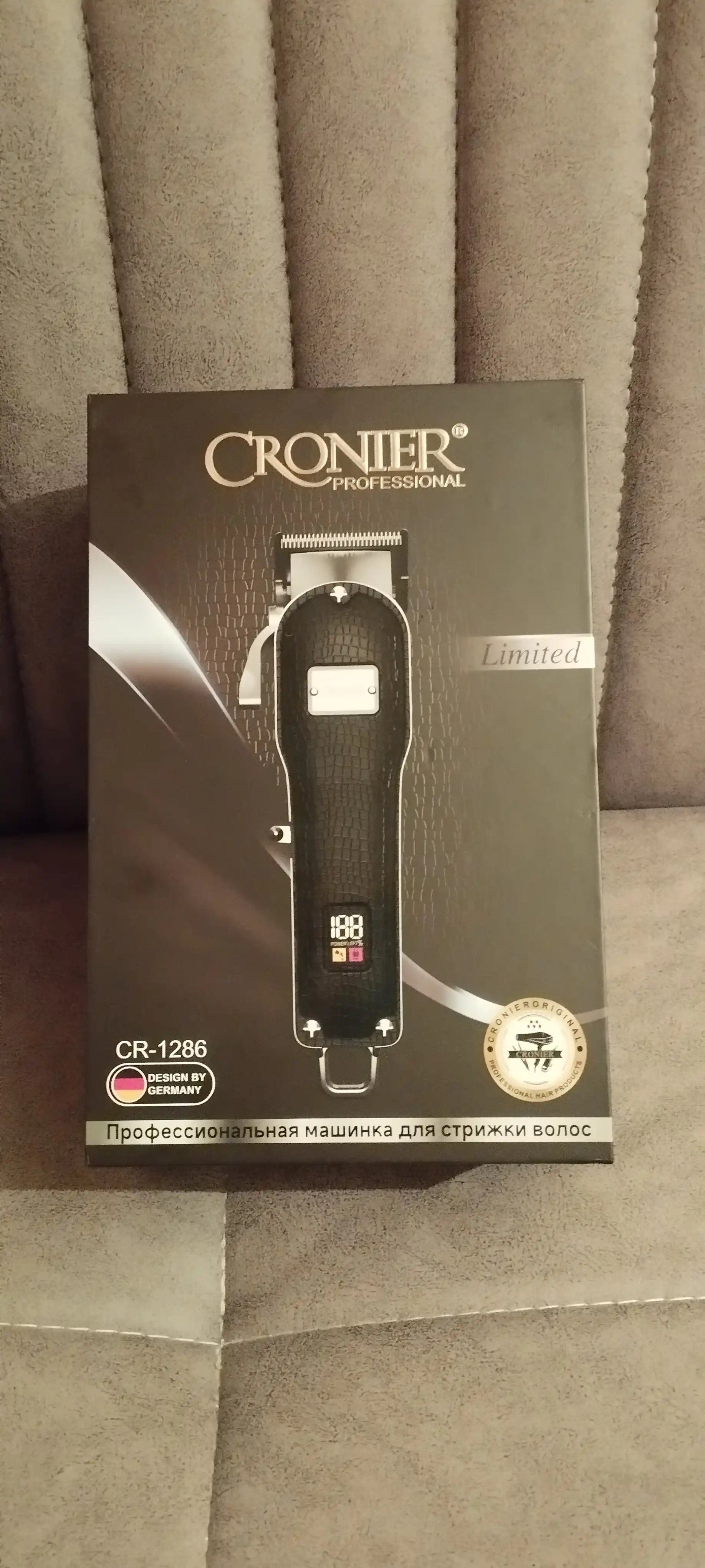 Профессиональная машинка для стрижки волос Cronier, триммер 6500 RPM, 6 насадок