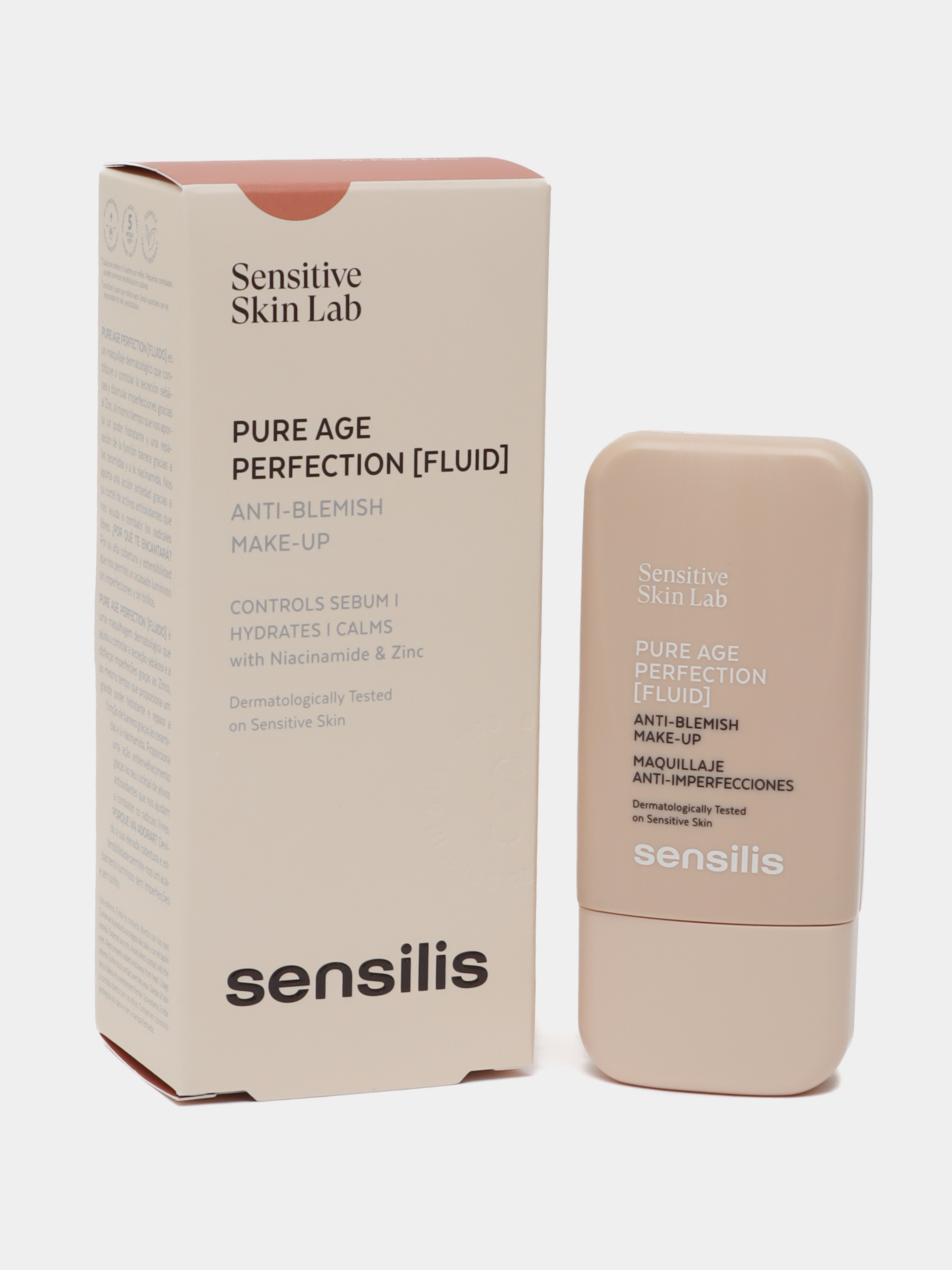 Tonal kremi, sebum sekretsiyasini nazorat qilish, 30 ml, SENSILIS PURE AGE PERFECTION 01