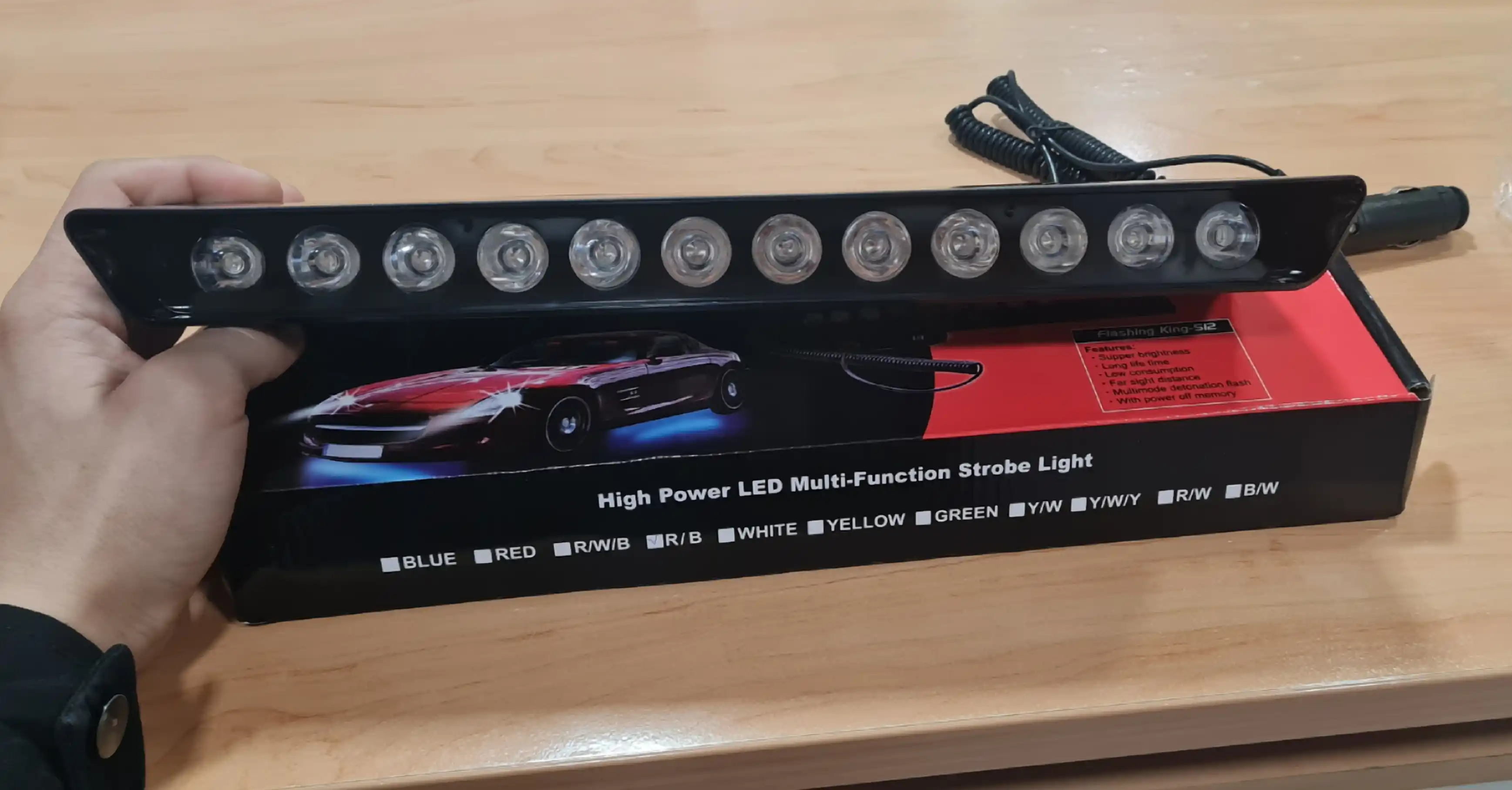 12ta led old oyna uchun politsiya miltilovchi chirog'i