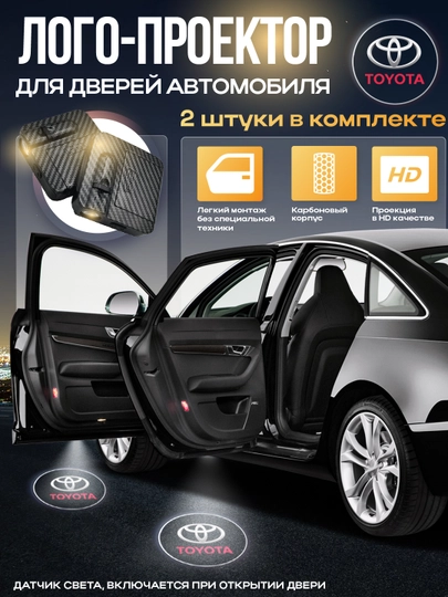 Лазерный проектор для автомобиля, с логотипом, на дверь карбон корпусу — MAXUZUM-LOGOPRO-ЛАЗУР