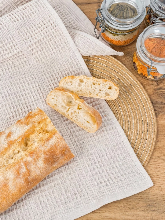 Oshxona vafli sochiqlar to'plami 3 dona, qo'llar, yuzlar uchun sochiq
