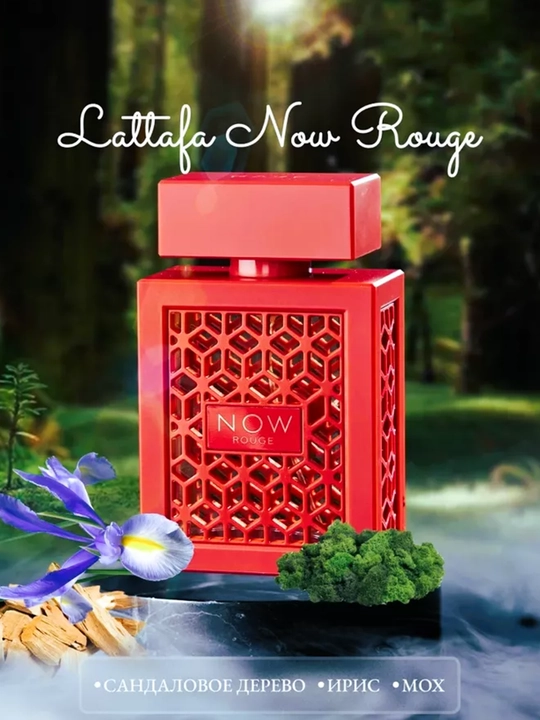 Ayollar uchun parfyumlangan suv Lattafa Now Rouge, 100 ml - 