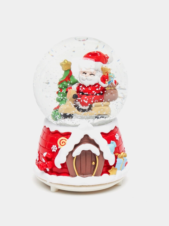 Qorli shar Santa Klaus, Yangi yil, musiqa bilan