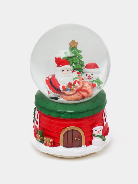 Qorli shar Santa Klaus, Yangi yil, musiqa bilan
