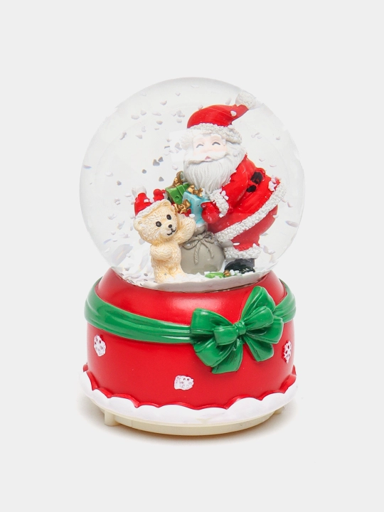 Qorli shar Santa Klaus, Yangi yil, musiqa bilan
