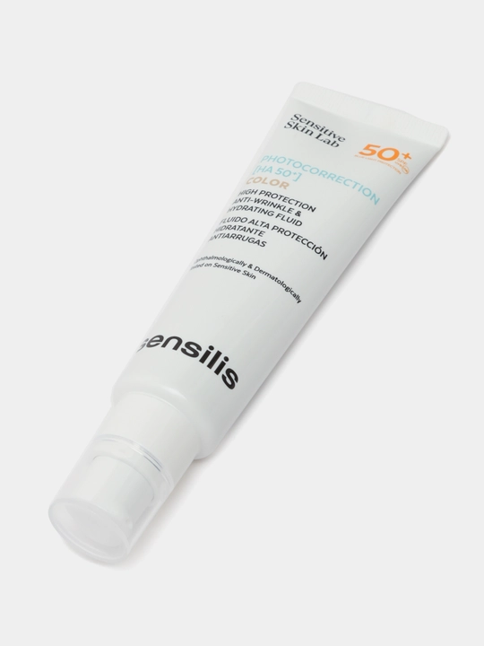 Yuz uchun quyoshdan himoya qiluvchi muss Sensilis Photocorrection HA+ SPF 50, 50 ml