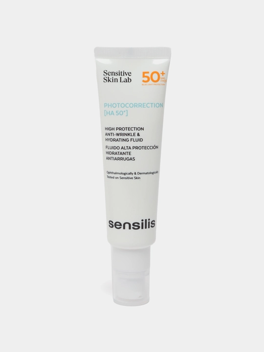 Солнцезащитный крем-флюид для лица SPF 50+ Sensilis Photocorrection HA+, 50 мл