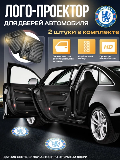 Лазерный проектор для автомобиля, с логотипом, на дверь карбон корпусу — MAXUZUM-LOGOPRO-УГОЛЬН