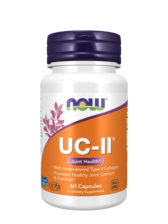 NOW Foods UC-II kollageni, bo‘g‘imlar salomatligi uchun, 40 mg, 60 kapsula