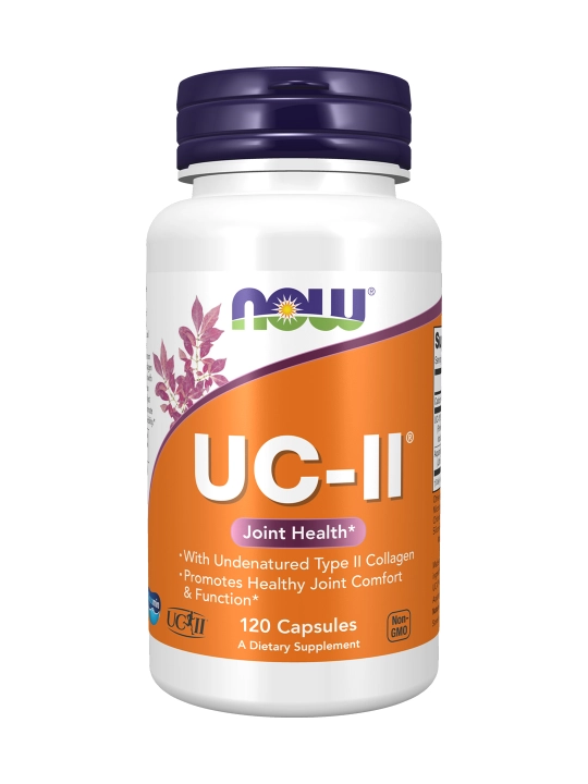 NOW Foods UC-II kollageni, bo‘g‘imlar salomatligi uchun, 40 mg, 60 kapsula