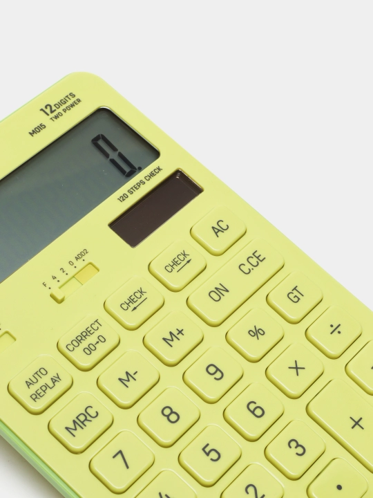 Калькулятор Deli M01551, зеленый, 175 х 108 х 15 мм