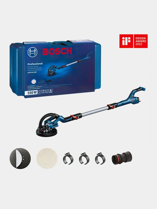 Gipsokarton uchun silliqlash mashinasi BOSCH GTR, 550 Professional