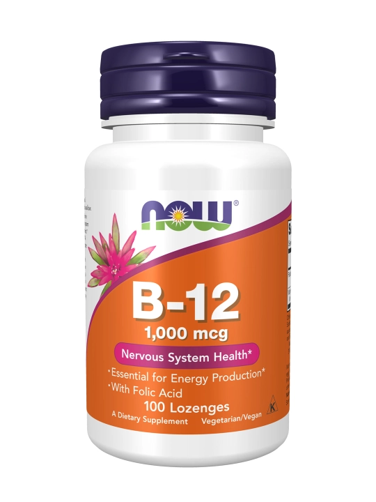 NOW Foods Витамин B12 - энергия и поддержка нервной системы, 1000 мкг