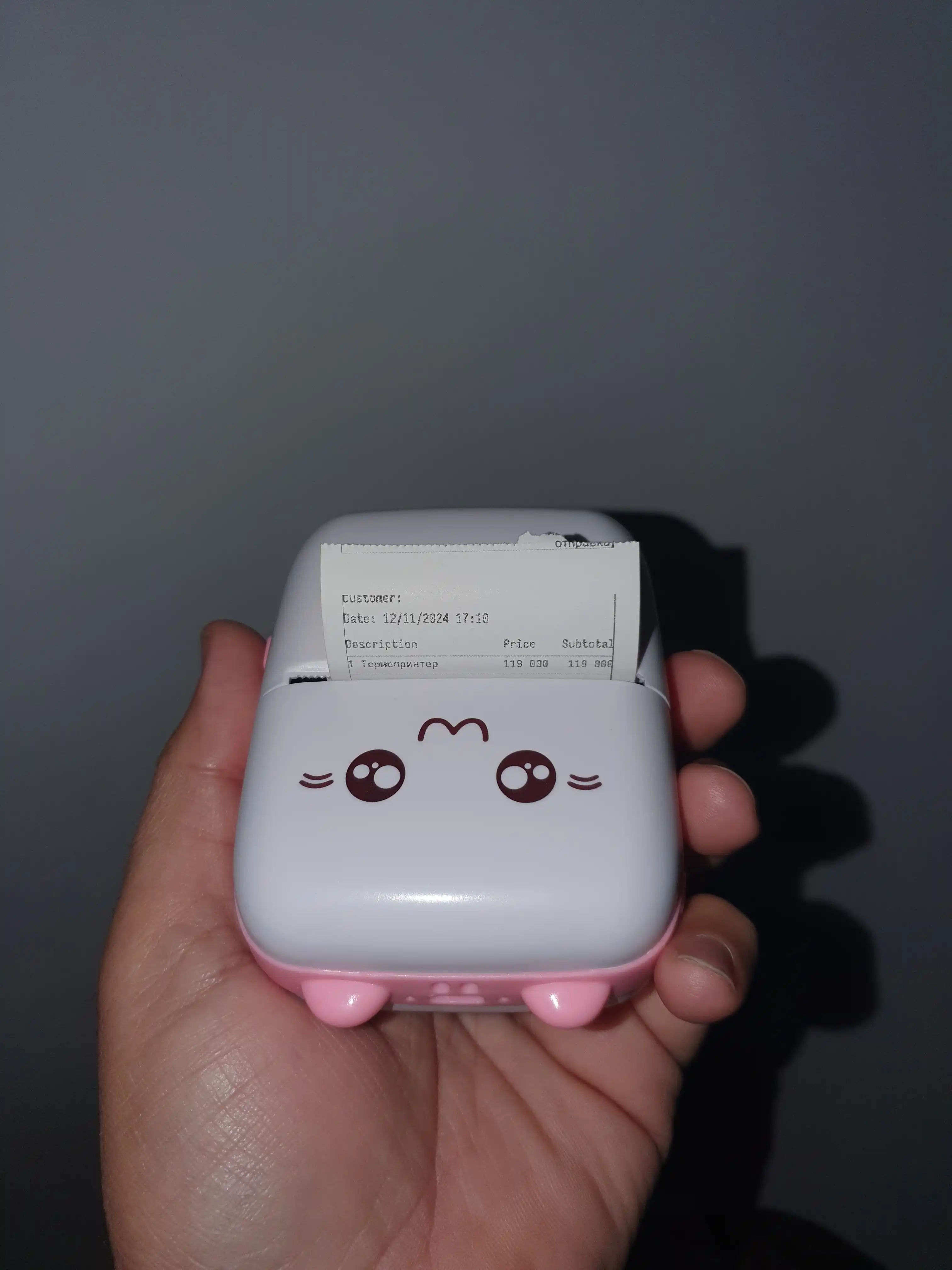 Telefon uchun termal printer, bolalar mini printeri, simsiz, Bluetooth bilan