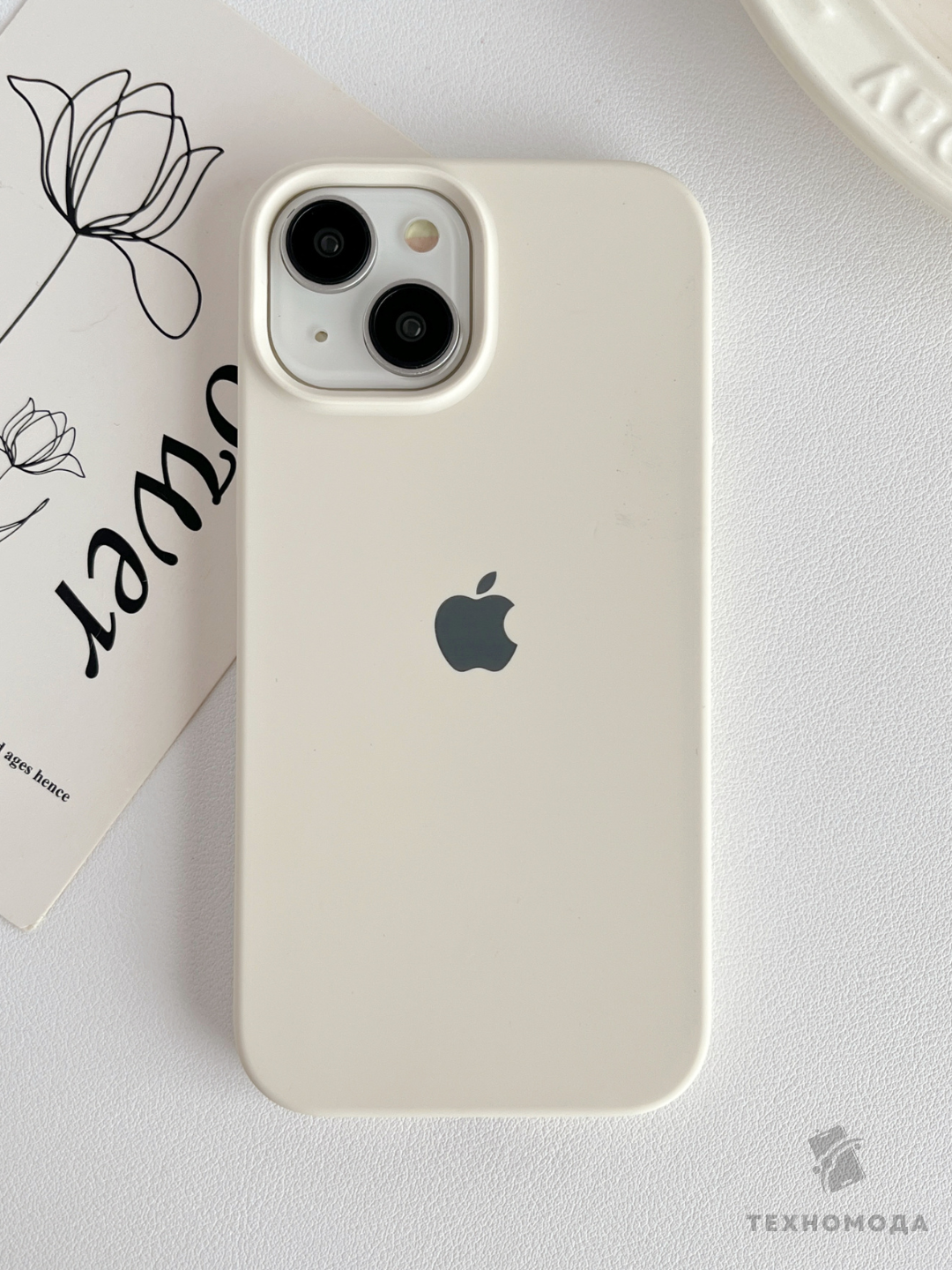 Силиконовый чехол с логотипом для iPhone 11–18 серий - 