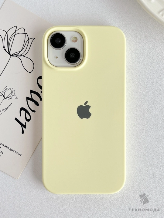 Силиконовый чехол с логотипом для iPhone 11–18 серий - 
