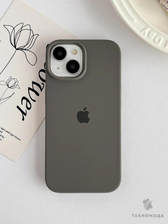 Силиконовый чехол с логотипом для iPhone 11–18 серий - 