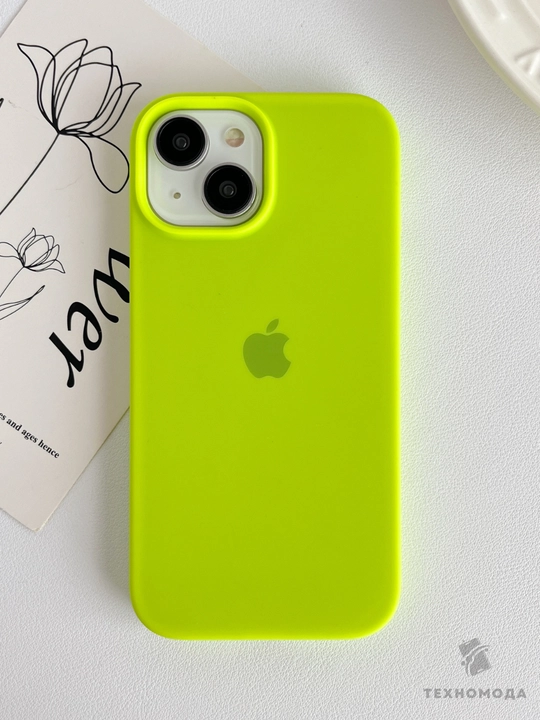 Силиконовый чехол с логотипом для iPhone 11–18 серий - 