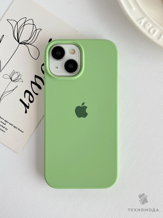 Силиконовый чехол с логотипом для iPhone 11–18 серий - 