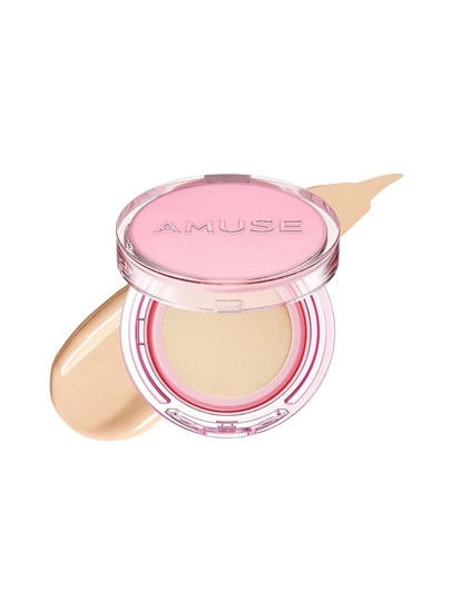 Кушон с сияющим финишем AMUSE Dew Power Vegan Cushion SPF50+ PA++++