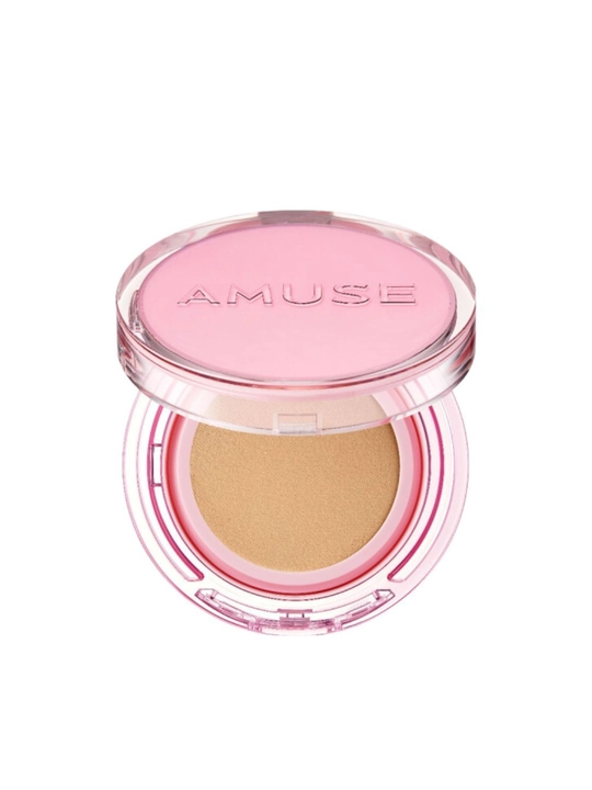 Кушон с сияющим финишем AMUSE Dew Power Vegan Cushion SPF50+ PA++++