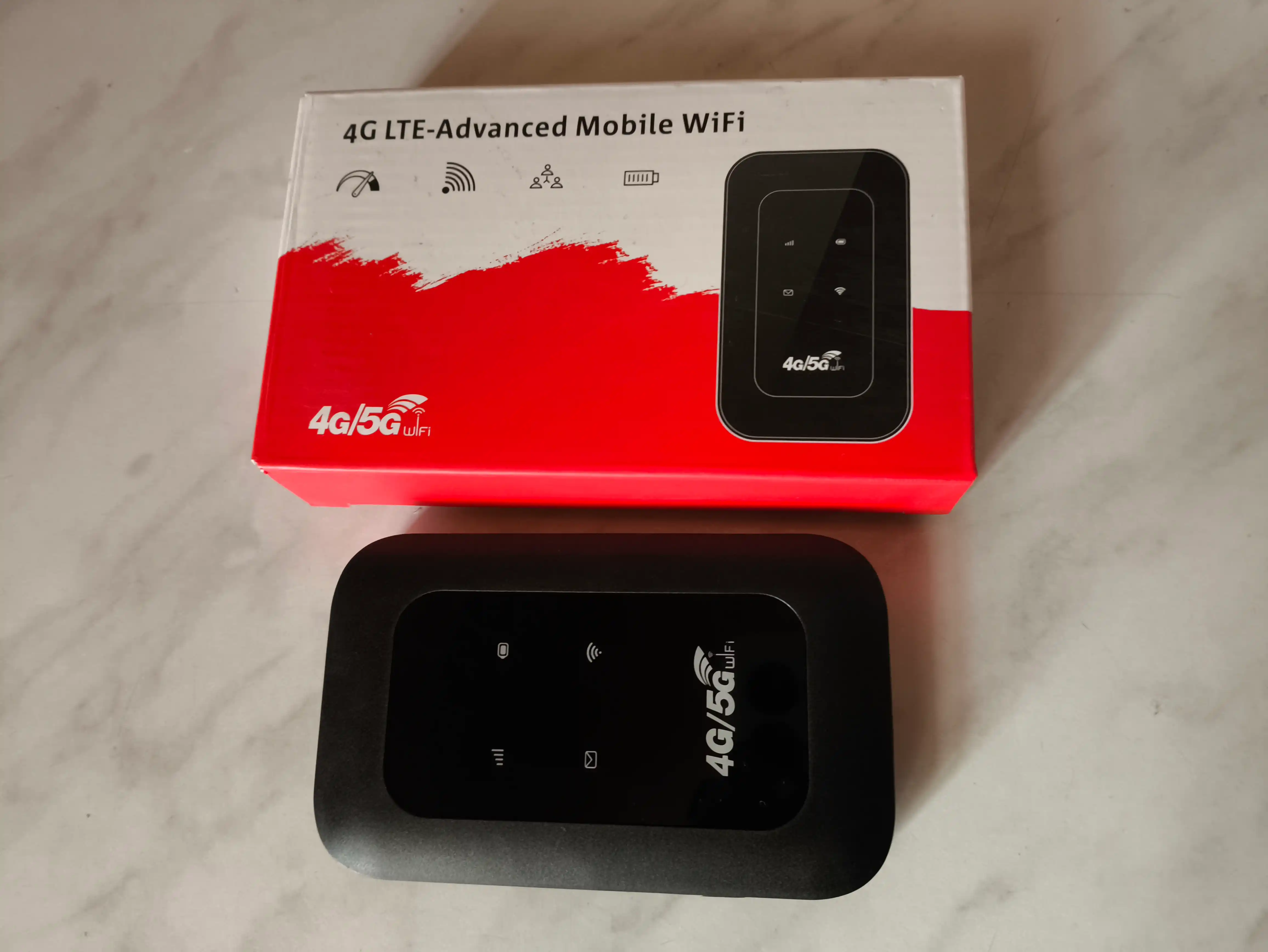 Wi-Fi роутер, cho‘ntak modem, portativ, 4G, 5G, SIM-karta bilan, sayohatlar uchun